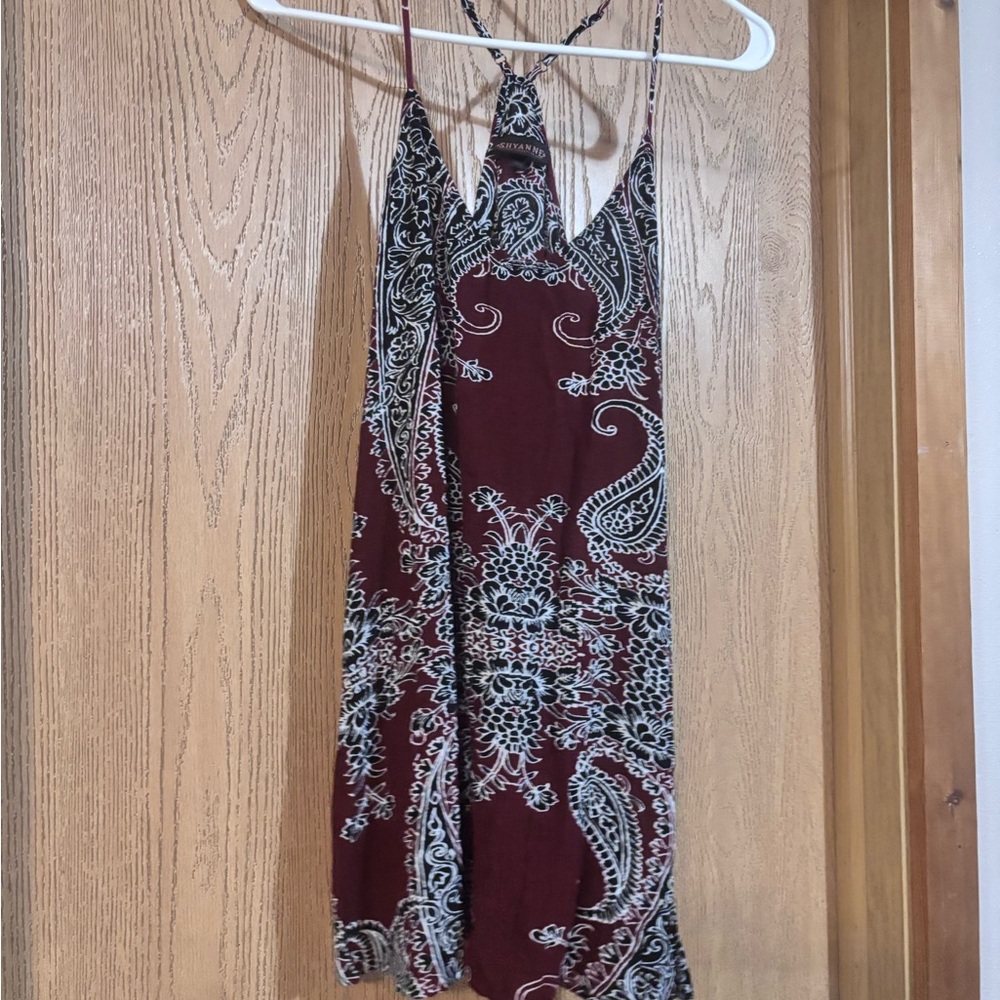 Bohemian Paisley Print Dress